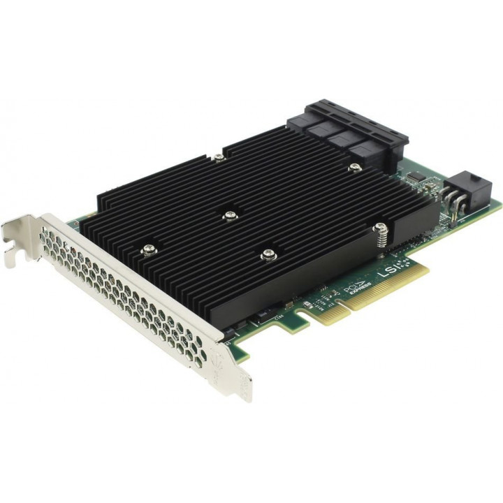 HBA-адаптер LSI Logic 9300-16i SGL LSI00447 (SAS3008, 4xSFF-8643, 16 портов)