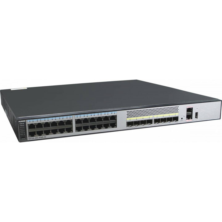 Коммутатор Huawei S5730-48C-PWR-SI-AC (24GE, 8SFP+, PoE, AC)
