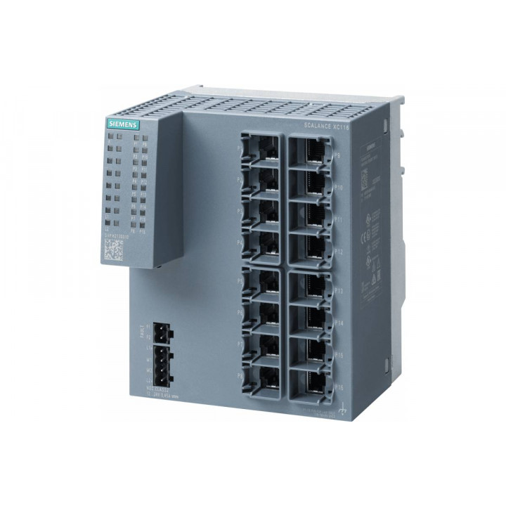 Неуправляемый коммутатор Siemens 6GK5116-0BA00-2AC2 (16xRJ-45 10/100 Мбит/с, резервированное питание 24В) Неуправляемый коммутатор Siemens 6GK5116-0BA00-2AC2 (16xRJ-45 10/100 Мбит/с, резервированное питание 24В)