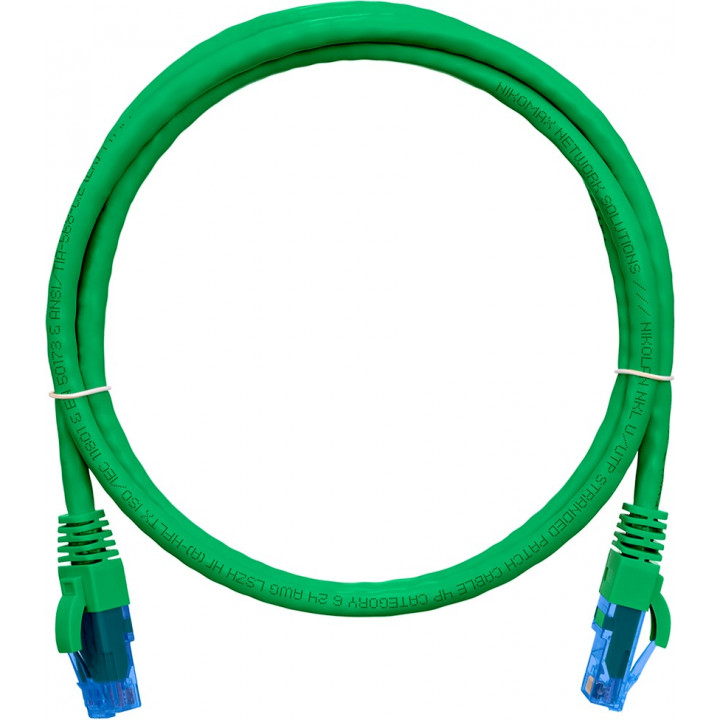 Коммутационный шнур NIKOMAX NMC-PC4UE55B-010-C-GN (U/UTP, Cat.6, 250МГц, 2xRJ45, 1м, зеленый)