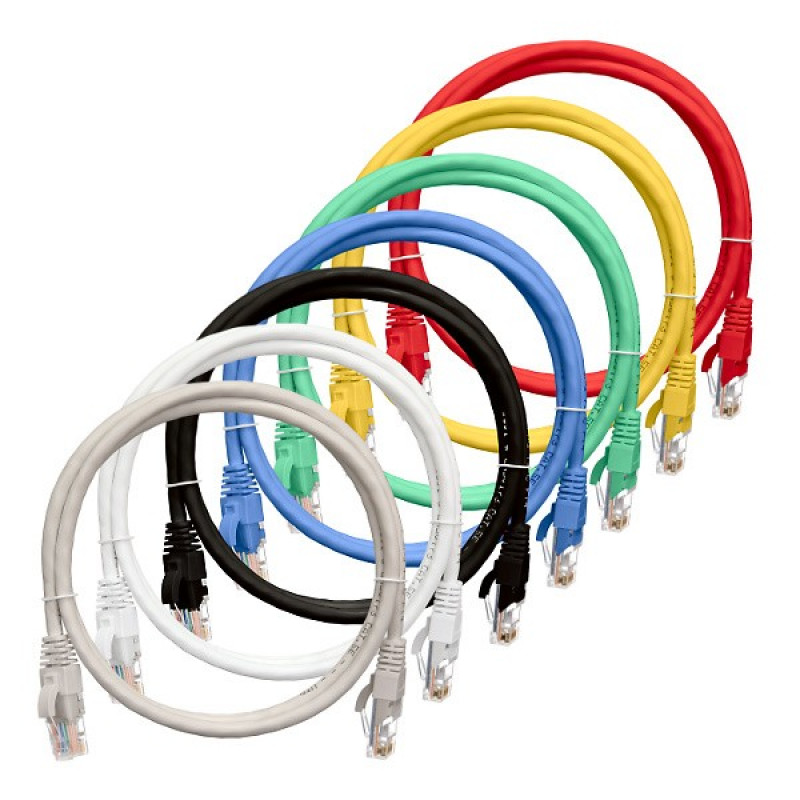 Коммутационный шнур NIKOMAX NMC-PC4UD55B-015-GY (U/UTP 4 пары, Cat.5e, 2xRJ45, T568B, PVC, серый, 1.5м)
