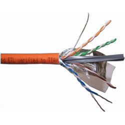 Кабель витая пара Lanmaster LAN-6EFTP-LSZH-OR, 305 м