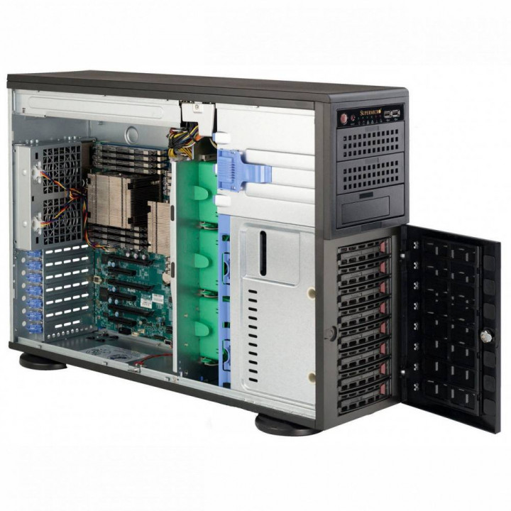 Серверная платформа Supermicro SuperServer SYS-7048R-TRT (Tower/4U, 2x920W, 2xLGA2011-R3, 8x3.5"HDD)