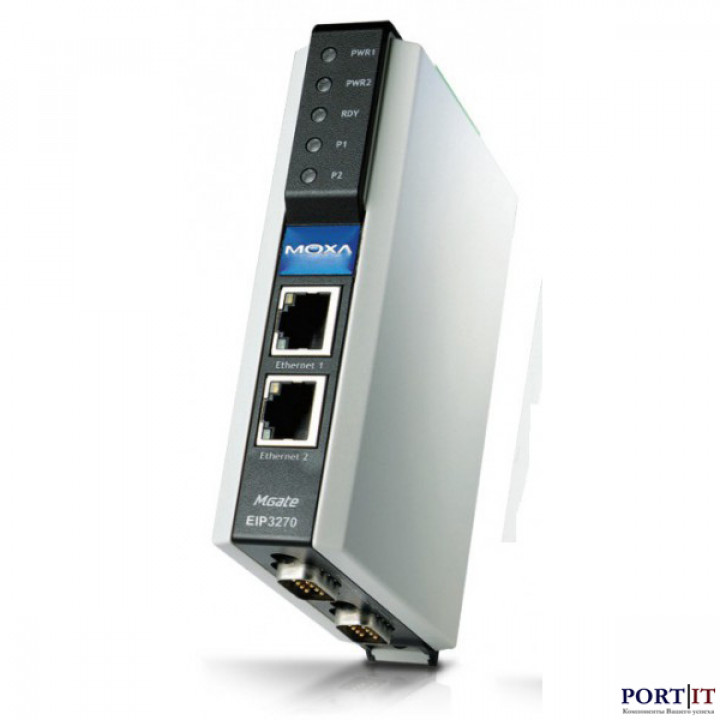 Преобразователь MOXA MGate EIP3270-T (2-port DF1 to EtherNet/IP gateway, -40~75 C) Преобразователь MOXA MGate EIP3270-T (2-port DF1 to EtherNet/IP gateway, -40~75 C)