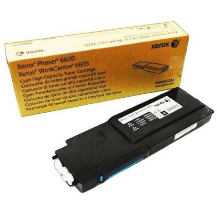 Картридж Xerox 106R02233 (Голубой, 6 000 стр. для Phaser 6600/WC 6605)