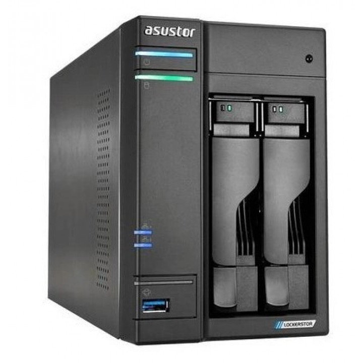 Сетевой накопитель ASUS 90IX01F0-BW3S10 (2-Bay, Intel Celeron J4125, 4GB DDR4, 2x1GbE)