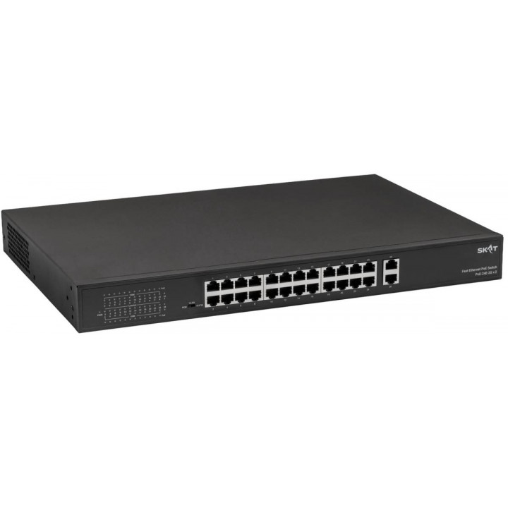 Коммутатор Бастион SKAT PoE-24E-2G v.2 (PoE Plus, 300Вт, 24-Ethernet, 2-Uplink)