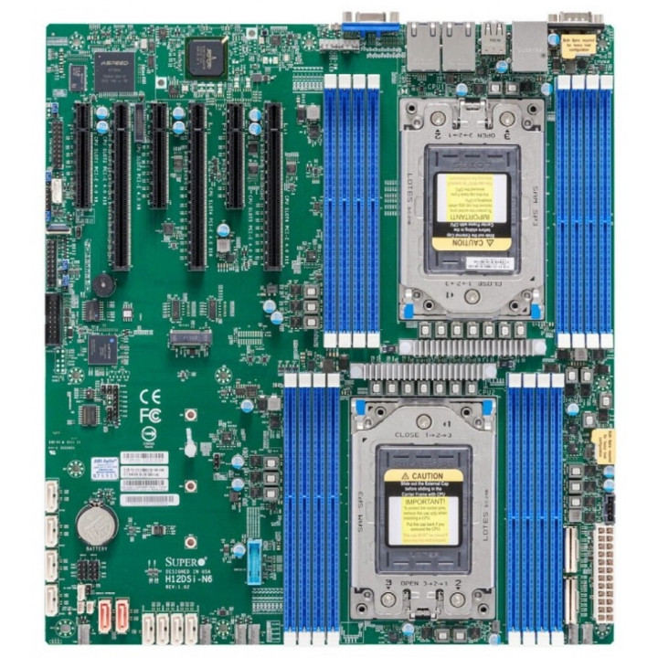 Материнская плата Supermicro MBD-H12DSI-N6-B (Dual AMD EPYC 7003/7002, 16xDDR4) Материнская плата Supermicro MBD-H12DSI-N6-B (Dual AMD EPYC 7003/7002, 16xDDR4)