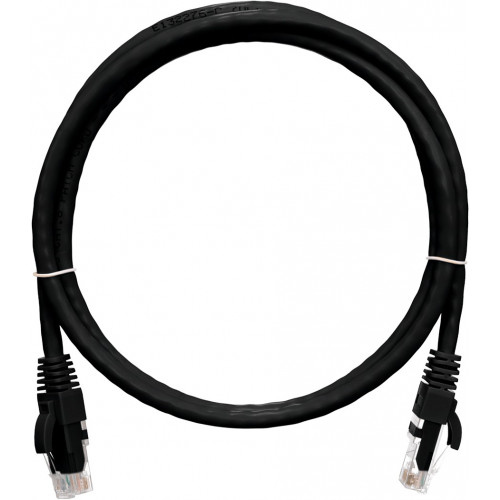 Коммутационный шнур U/UTP 4 пары кат.6 NIKOMAX NMC-PC4UE55B-030-C-BK (3м, черный, 250МГц, LSZH)