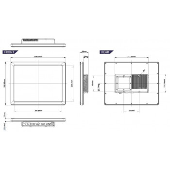 Панельный компьютер ICOP PPC-150P-D3G5N