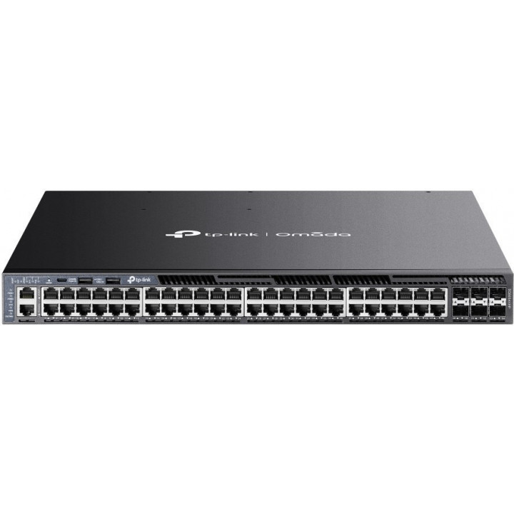 Коммутатор TP-Link SG6654XHP (стекируемый, управляемый L3, 48 гигабитных портов PoE+, 6 SFP+) Коммутатор TP-Link SG6654XHP (стекируемый, управляемый L3, 48 гигабитных портов PoE+, 6 SFP+)