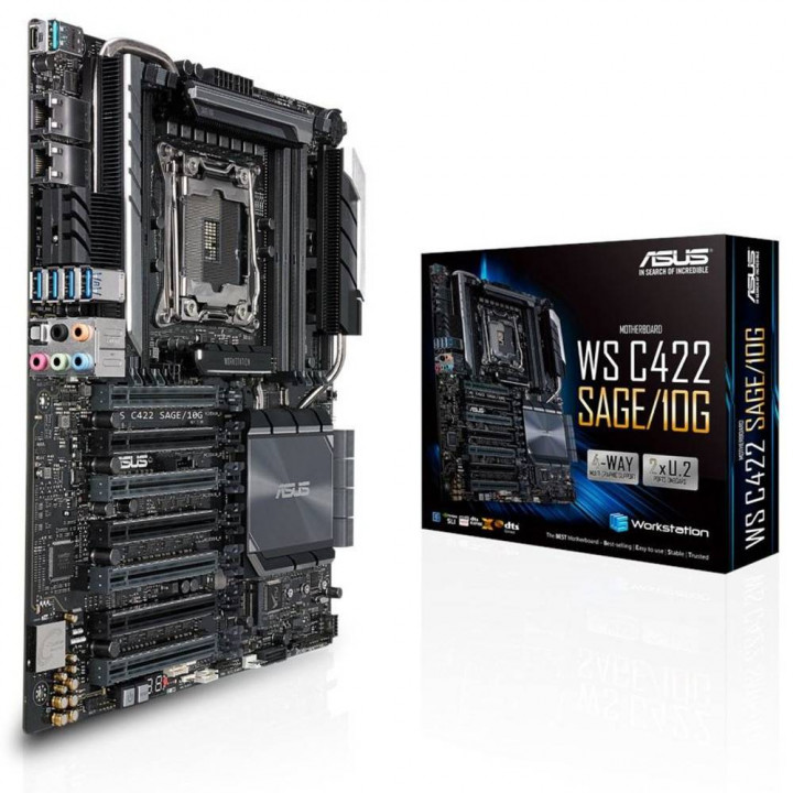 Материнская плата ASUS 90SW00J0-M0EAY0 (LGA 2066, 8x DDR4, 2x 10GbE, CEB)