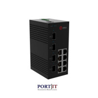 Индустриальный коммутатор Qtech QSW-2100-8T-4GSFP-POE-DC