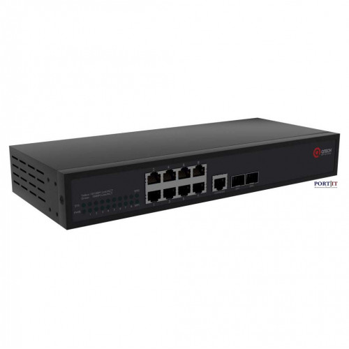 Управляемый коммутатор уровня L2+ Qtech QSW-3410-10T-POE-AC