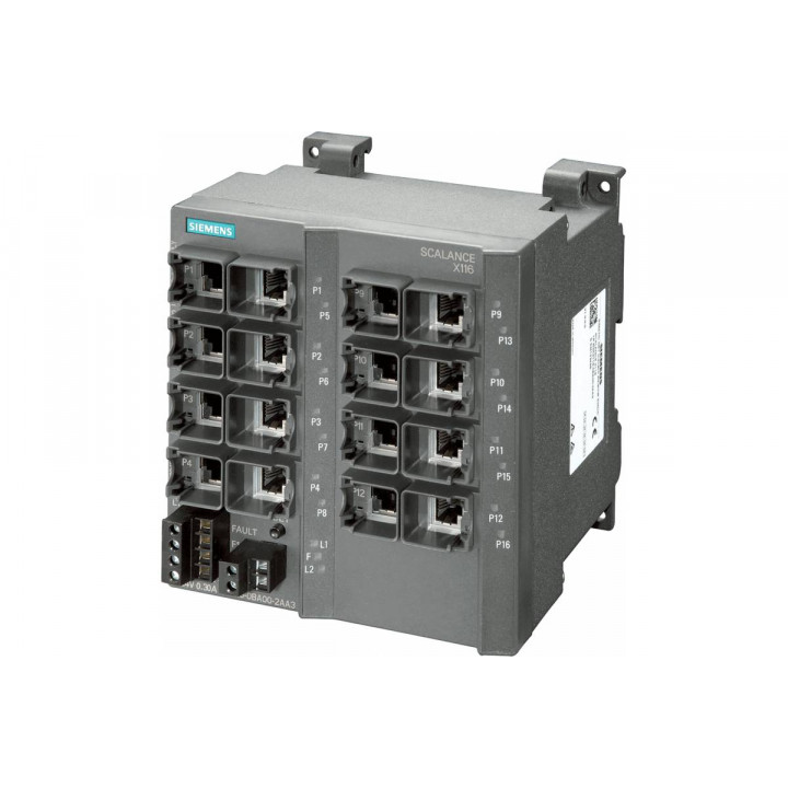 Неуправляемый коммутатор Siemens 6GK5116-0BA00-2AA3 (16x10/100Mbit/s RJ-45, IP20, 24V DC) Неуправляемый коммутатор Siemens 6GK5116-0BA00-2AA3 (16x10/100Mbit/s RJ-45, IP20, 24V DC)