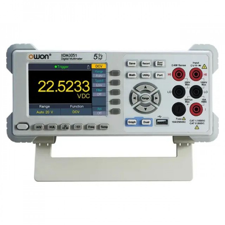 Настольный мультиметр OWON XDM3051 (1000 В, 20 А, погрешность 0.02%) Настольный мультиметр OWON XDM3051 (1000 В, 20 А, погрешность 0.02%)