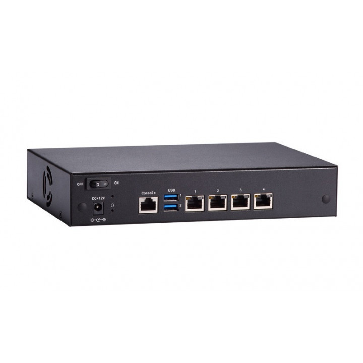 Компактный встраиваемый компьютер Axiomtek NA345-D4GI-N3350-US w/o LBP (Intel Celeron N3350, 4xGbE LAN, LAN Bypass)