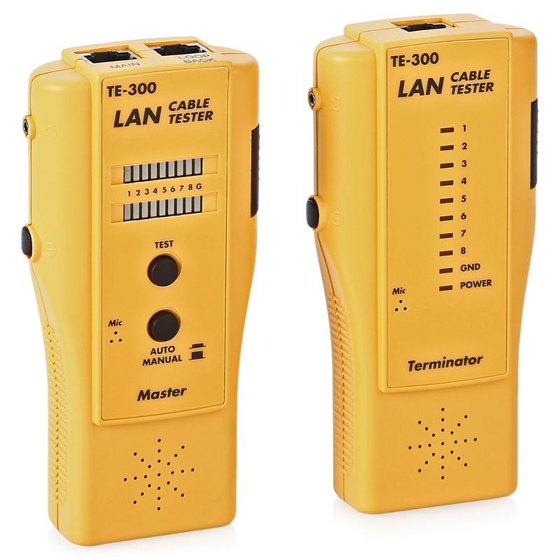 Кабельный тестер UTP/STP, BNC, RJ11, RJ12, RJ45, с переговорным устройством NIKOMAX NMC-TE300