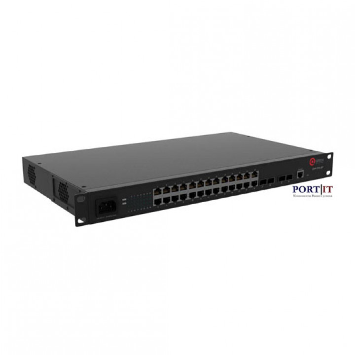 Управляемый коммутатор уровня L2+ Qtech QSW-2910-28T-POE-AC (24x100M PoE, 2xCombo SFP) Управляемый коммутатор уровня L2+ Qtech QSW-2910-28T-POE-AC (24x100M PoE, 2xCombo SFP)