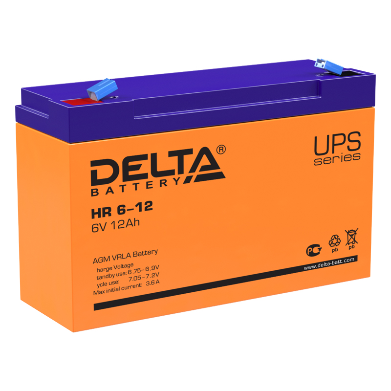 Аккумуляторная батарея Delta HR 6-12