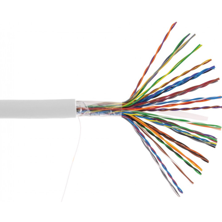 Кабель витая пара NETLAN EC-UU025-5-PVC-GY-3 (U/UTP, Cat.5, одножильный, медь)