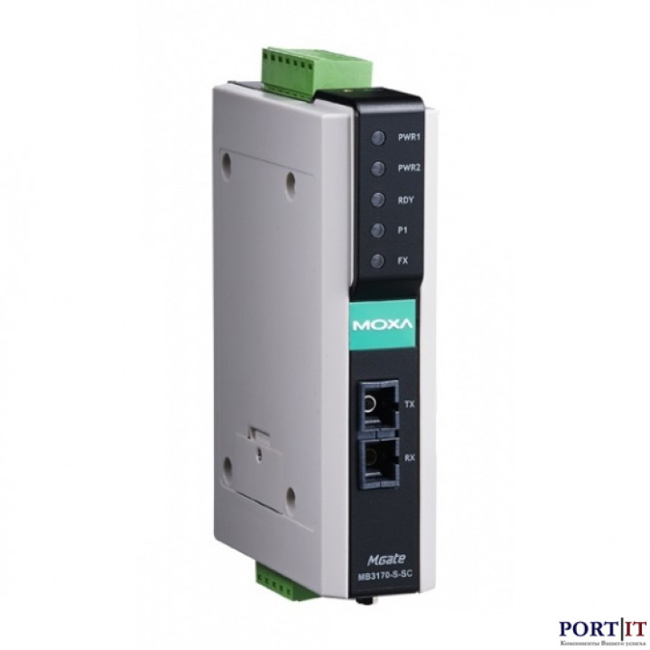 Преобразователь MOXA MGate MB3170-M-ST-T (1-port advanced Modbus gateway multi-mode fiber port, ST connectors) Преобразователь MOXA MGate MB3170-M-ST-T (1-port advanced Modbus gateway multi-mode fiber port, ST connectors)
