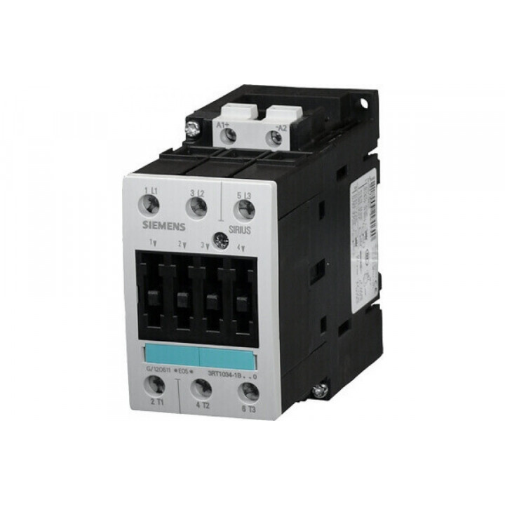 Контактор Siemens 3RT1036-1BM40 (3-пол., AC-3, 22 кВт/400V, DC 220V, S2) Контактор Siemens 3RT1036-1BM40 (3-пол., AC-3, 22 кВт/400V, DC 220V, S2)