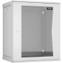 Шкаф TLK TWI-156045-R-G-GY (19", 15U, стеклянная дверь, 600x703x450 мм, серый)