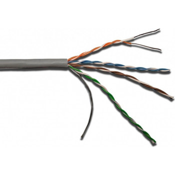 Кабель LANMASTER UTP кат. 5e, серый, 305 м, LAN-5EUTP-PT-LSZH-GY