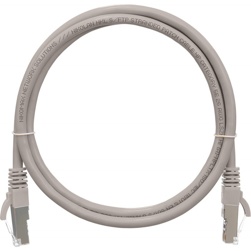 Коммутационный шнур NIKOMAX NMC-PC4SD55B-001-GY (F/UTP, cat.5e, 2xRJ45, 0.15м, серый, PVC)