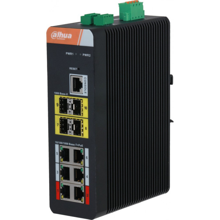 Коммутатор Dahua DH-IS4410-6GT-120 (6 портов PoE, 4 SFP, до 120Вт) Коммутатор Dahua DH-IS4410-6GT-120 (6 портов PoE, 4 SFP, до 120Вт)