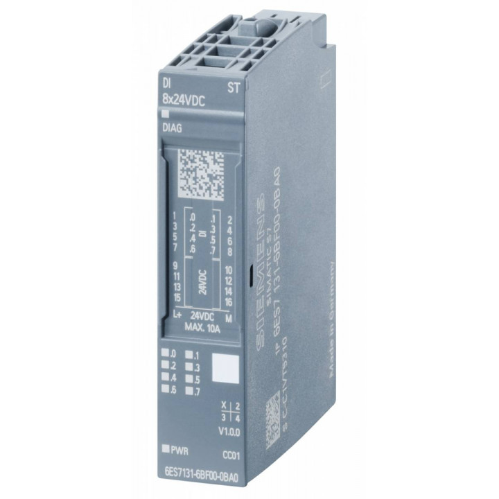 Модуль дискретного ввода Siemens Simatic 6ES7131-6BF00-0CA0 (DI 8x24В High Feature) Модуль дискретного ввода Siemens Simatic 6ES7131-6BF00-0CA0 (DI 8x24В High Feature)
