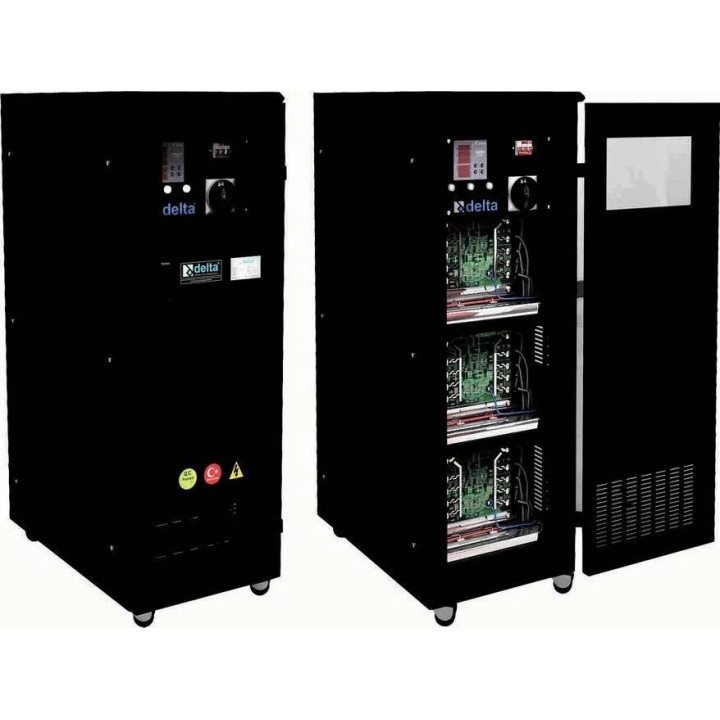 Стабилизатор напряжения Delta DLT STK 330075 (75 кВА, 1600x550x700 мм, 230 кг) Стабилизатор напряжения Delta DLT STK 330075 (75 кВА, 1600x550x700 мм, 230 кг)