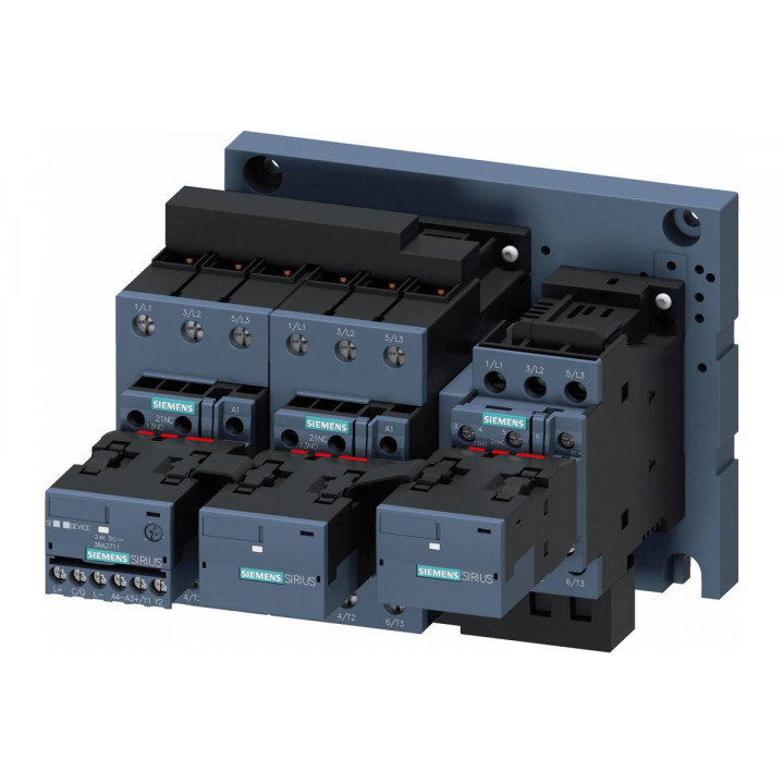 Контакторная сборка Siemens 3RA2434-8XE32-1NB3 (звезда-треугольник с I/O-Link, 22/30Квт, 24V Dc, S2) Контакторная сборка Siemens 3RA2434-8XE32-1NB3 (звезда-треугольник с I/O-Link, 22/30Квт, 24V Dc, S2)