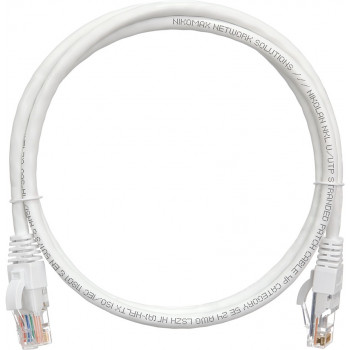 Коммутационный шнур U/UTP 4 пары, категория 5е, многожильный, 1м NIKOMAX NMC-PC4UD55B-010-C-WT