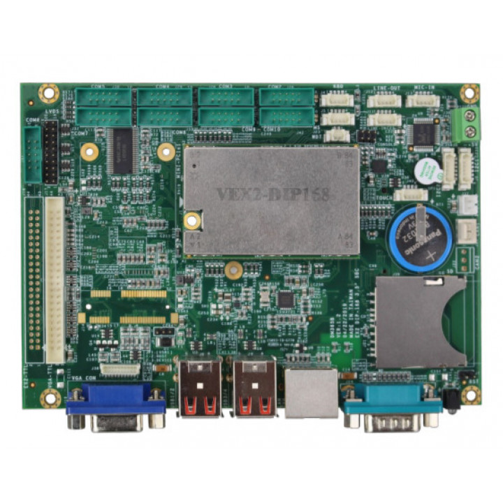 Одноплатный компьютер ICOP VEX2-6427-10C4VNE (3.5", Vortex86EX2 600 МГц, 1 ГБ DDR3, 10x COM, LAN, VGA)