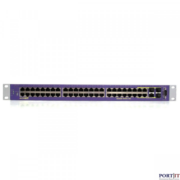 Коммутатор Extreme Networks Summit X450E-48P (48 портов 10/100/1000BASE-T PoE, 4 mini-GBIC, слот для 10G)