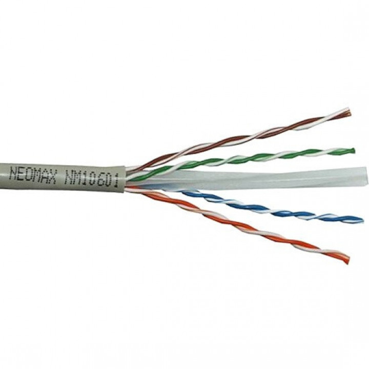 Кабель витая пара NEOMAX NM10601 (U/UTP cat.6, 4 пары, 305 м, 0.57 мм, Медь, PVC)