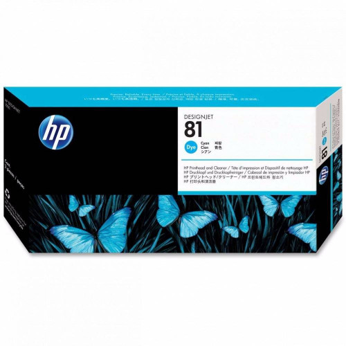 Печатающая головка HP C4951A (голубая, чернила на основе красителя и устройство очистки)