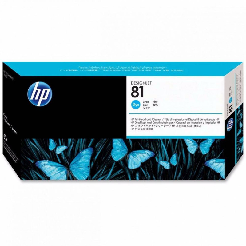 Печатающая головка HP C4951A (голубая, чернила на основе красителя и устройство очистки)