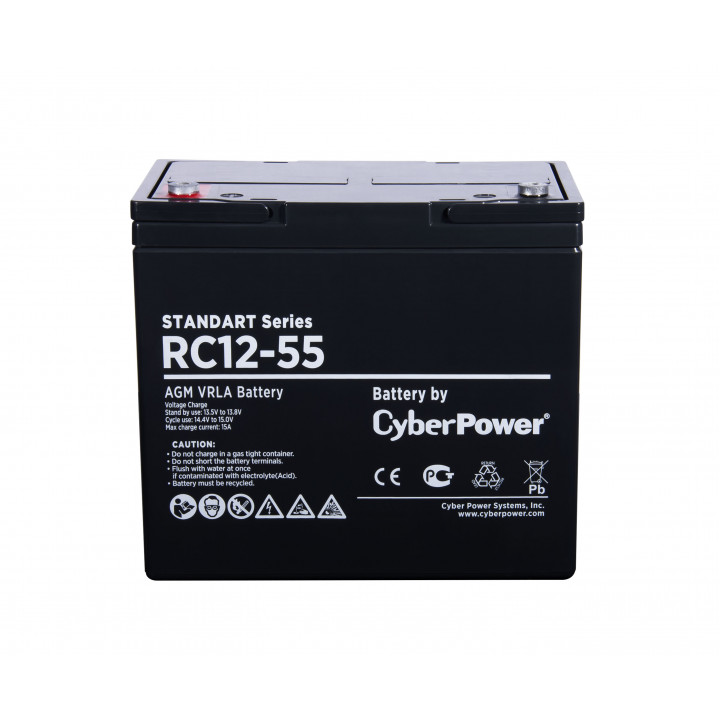 Аккумулятор CyberPower RC 12-55 (12 В 55 Ач)
