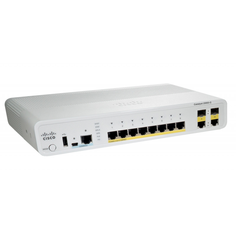 Коммутатор Cisco WS-C3560C-12PC-S (12 портов FE PoE, 2 Gigabit)