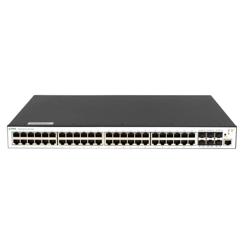 Управляемый коммутатор SNR-S5311G-48TX-POE-2AC (48x PoE+, 6x SFP+)