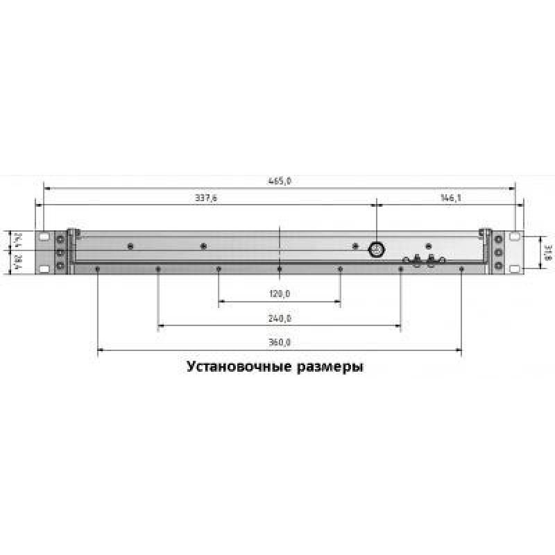 Клавиатура промышленная InduKey TKS-104c-SCHUBL-PS/2-US/CYR (выдвижная в 1U боксе для 19 стойки)