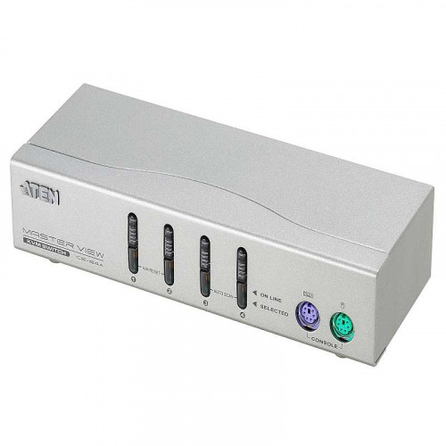 KVM-переключатель ATEN CS84AC-AT (PS2+VGA, 4 компьютера, разрешение 1920x1440)