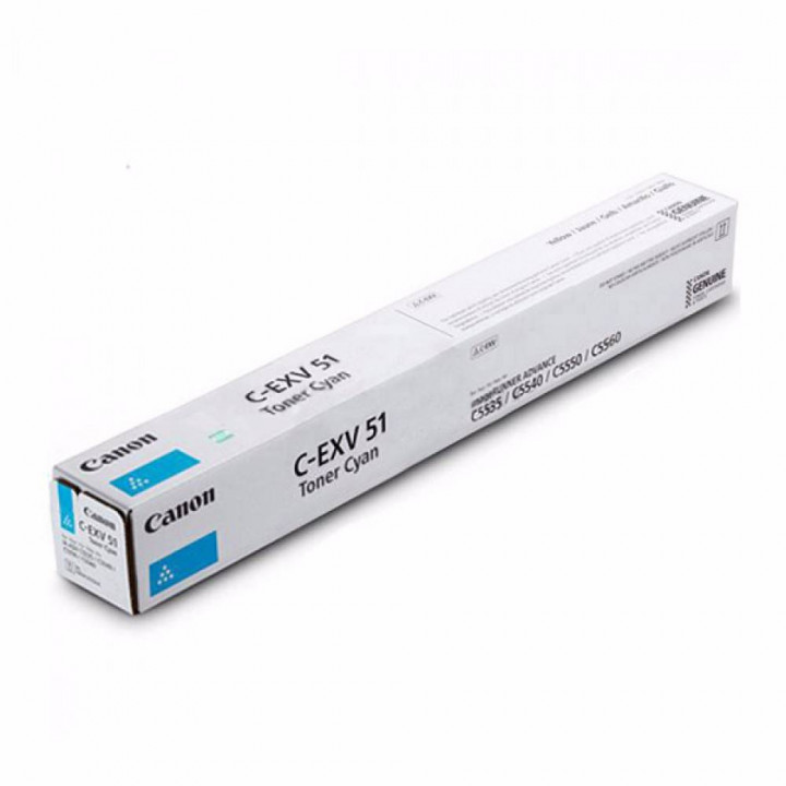 Тонер Canon 0482C002 голубой (C-EXV 51 CYAN) Тонер Canon 0482C002 голубой (C-EXV 51 CYAN)
