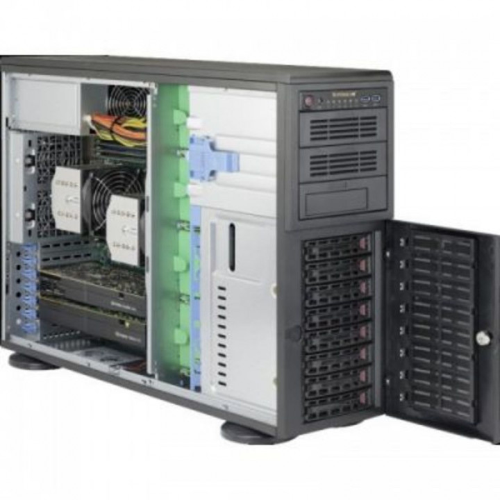 Серверная платформа Supermicro SYS-7049A-T (SuperWorkstation, 2xCPU, 8xLFF HDD, 1200W)