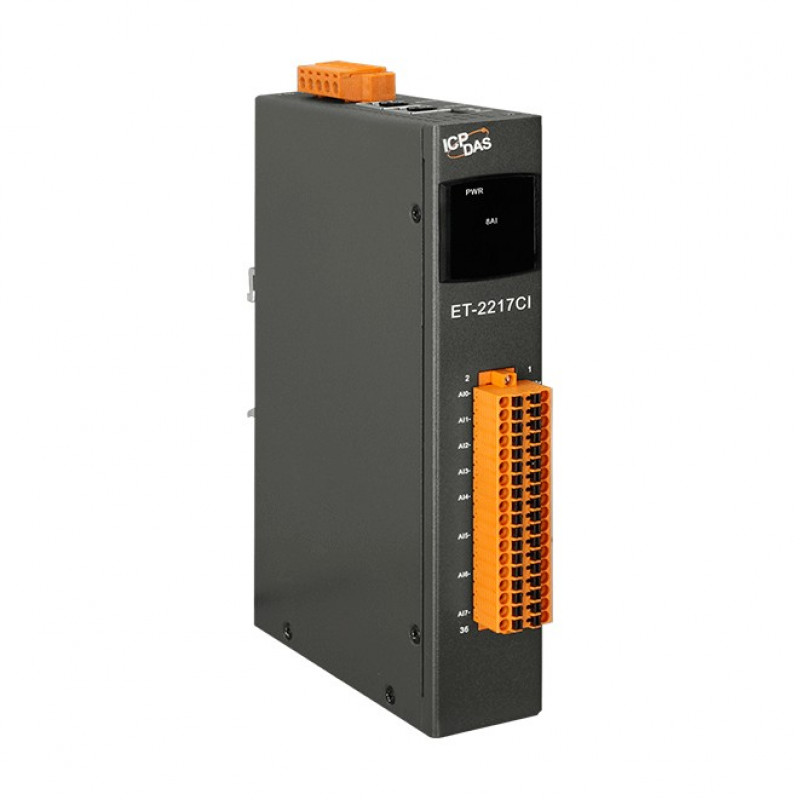 Ethernet-модуль ICP DAS ET-2217CI CR (8 каналов аналогового входа, 2-портовый коммутатор)