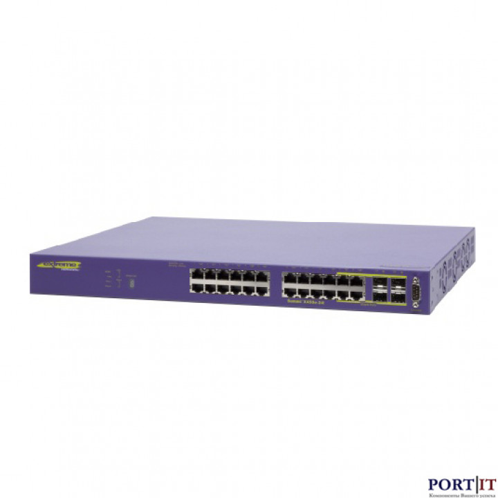Коммутатор Extreme Networks Summit X350-24T (24 порта 10/100/1000Base-TX, 4 комбо-порта 1000BASE-T/SFP, слот для 10G)