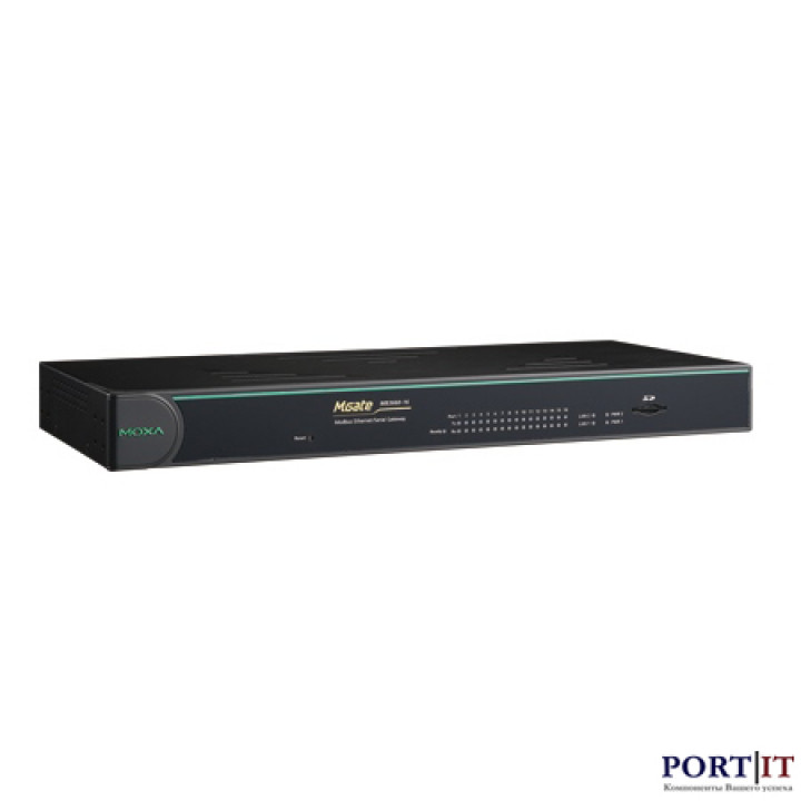 Преобразователь MOXA MGate MB3660-16-2DC (16 ports Modbus gateway, dual DC power input)